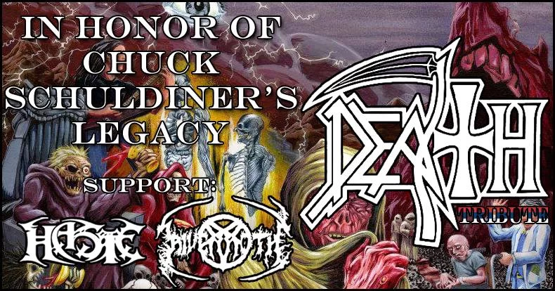 "Caffe bar Dvorište", petak 15.12. u 21h, In Honor of Chuck Schuldiner's Legacy: DEATH Tribute + Support