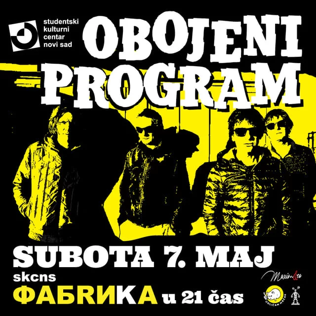 Koncert Obojenog programa, 7. maja u SKCNS Fabrici