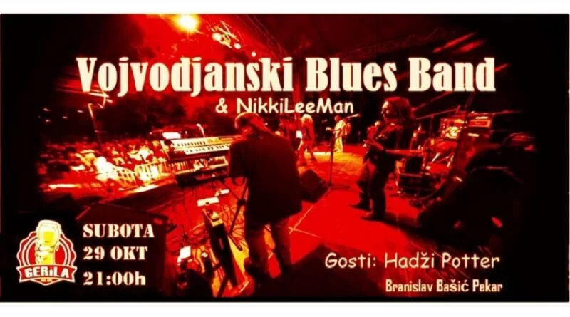 Vojvođanski Blues Band & Niki Lee Man uživo u Gerili